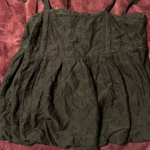 Black shoulder tie blouse